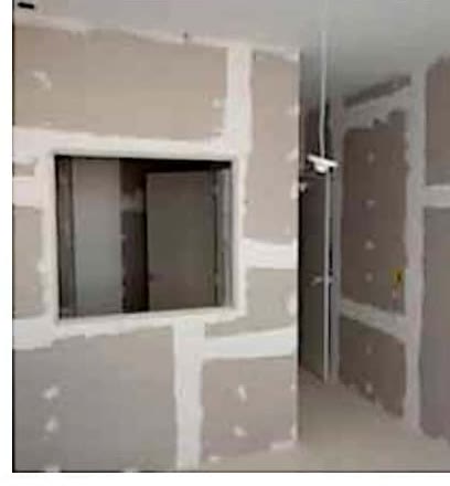 Instalação de parede em drywall